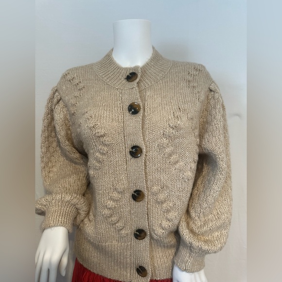 Who What Wear Tan Cable Knit Cardigan - Picture 1 of 5